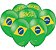 Balão de Látex 9 Polegadas Verde Brasil - 25 Unidades. - Imagem 1