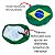 Kit Capa Retrovisor Bandeira Brasil Pano Patria Copa Torcida - 1 Par - Imagem 2
