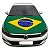 Bandeira do Brasil para Capô de Carro - Imagem 1