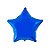 Balão Metalizado Estrela Azul - 50cm - Flutua Com Gás Hélio - Imagem 1