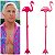 Misturador de Drink Flamingo Rosa/Pink 20cm - 5 Unidades - Imagem 2