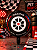 Balao Metalizado Pneus Rodas Corrida Carros - 43cm - Imagem 1