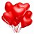 Balão Bexiga Coração Vermelho Látex - 10 Polegadas (25cm) - 25 Unidades - Imagem 1