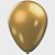 Balão Bexiga Dourado Cintilante - Tamanho 9 Polegadas (23cm) - 25 Unidades - Imagem 1