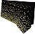 Toalha De Mesa Metalizada Preta com Bolinhas Douradas - 137 x 183 cm - Imagem 1
