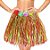 Saia Havaiana Colorido com Flores Ráfia 40cm - 01 Un - Imagem 2