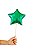 Balão Metalizado Estrela Verde - Tamanho do Balão 10 Polegadas (25cm) + Vareta de 19cm - 1 Unidade - Imagem 1