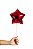 Balão Metalizado Estrela Vermelha - Tamanho do Balão 10 Polegadas (25cm) + Vareta de 19cm - 1 Unidade - Imagem 1