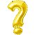 Balão Metalizado Dourado 40'(polegadas) aproximadamente 100cm - Símbolo interrogação - Flutua Com Gás Hélio - Imagem 1