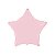 Balão Metalizado Estrela Rosa Baby - 50cm - Flutua Com Gás Hélio - Imagem 1