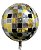 Balão Metalizado Globo Celebrate 22 Polegadas 3D  - Flutua Com Gás Hélio - Tamanho: 56 centímetros - Imagem 1