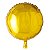 Balão Metalizado Redondo Dourado - 61cm - Flutua Com Gás Hélio - Imagem 1