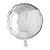 Balão Metalizado Redondo Prata - 61cm - Flutua Com Gás Hélio - Imagem 1