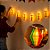 Cordão Luminoso Balão Festa Junina Luminária 6 LEDs a Pilha - Imagem 1