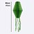 Balão Lanterna Losango de Papel Verde Festa Junina 30cm - 1 Unidade - Imagem 1