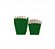 Cachepot De Papel Liso Pequeno Verde 7x7x7cm - 10 Unidades - Imagem 1