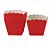 Cachepot De Papel Liso Pequeno Vermelho 7x7x7cm - 10 Unidades - Imagem 1