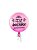 Balão Redondo Feliz Aniversário Rosa - 18 Polegadas (45cm) - Flutua com Gás Hélio - Imagem 1