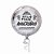Balão Redondo Feliz Aniversário Prata - 18 Polegadas (45cm) - Flutua com Gás Hélio - Imagem 1