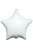 Balão Metalizado Estrela Branco - 24 Polegadas - 61cm - Flutua com Gás Hélio - Imagem 1