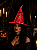 Chapéu de Bruxa Halloween Super Color Vermelho - Imagem 1