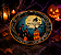 Prato de Papel Halloween Noite do Terror 18cm - 10 Unidades - Imagem 1