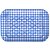 Bandeja de Papel Laminado Retangular Xadrez Azul - 33 cm x 19 cm - Imagem 1