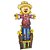 Totem Espantalha Masculino Festa Junina - Altura 1,50 Metro x 68cm largura - Imagem 1