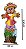 Totem Espantalho Feminina Festa Junina - Tamanho Altura 1,50 Metro x 68cm largura - Imagem 2