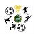 Pick para Docinhos Festa Futebol - 8 Unidades - Imagem 1