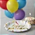 Prato de Papel Liso Happy Birthday 18cm - 10 Unidades - Imagem 1