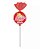 Pirulito Big Big C/recheio Morango De Chicle 500g - 42 Unidades - Imagem 2