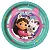 Prato de Papel Redondo Festa A Casa Mágica da Gabby 18cm - 8 Unidades - Imagem 1