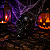 Enfeite Decorativo de Plástico Halloween 9cm - Mini Caveira Preta - 1 Unidade - Imagem 1
