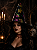 Chapeu Bruxa Caveira Holográfico Halloween - Imagem 1