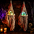 Caveira Decorativa na Bandeja Pendurada com Luz - 1,20M - 1 Unidade - Imagem 1