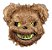 Máscara Festa Halloween Urso Terror Marrom Assustador - Imagem 1