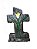 Placa Decorativa Lapide Cruz com Flor - 75cm x 50cm - Imagem 1