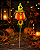 Palito Abóbora Decorativo Espantalho do Terror - 30x5cm - Imagem 1