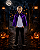 Capa Infantil Metalizada Roxo Halloween - 72cm - Imagem 1