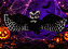 Coruja Negra Halloween 90x40cm – Com Som, Luz e Movimento - Imagem 1