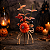 Galho Abóboras com Mirtilo 27cm Halloween - Imagem 1