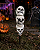 Crânios Empilhados no Espeto Halloween 30cm - Imagem 1