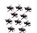 Mosca Fake de Plástico – Kit com 50 Unidades para Decoração e Pegadinhas - Imagem 2
