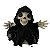 Mini Caveira com Lampião – Terror que Anda com Estilo! - Com Movimento - 40x33x12cm - Imagem 1