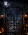 Portão de Cemitério Halloween 270cm – Decoração Assombrada Realista | 1 Unidade - Imagem 1