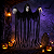 Enfeite Decorativo de Halloween - Caveira Austin Cortina com LED - 225cm - Imagem 1