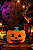 Bolsinha Abóbora Laranja de Halloween - 20,5cm - 1 unidade - Imagem 1