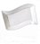 Bandejas Retangulares de Acrílico Branco 19x15cm - 5 Unidades - Imagem 1