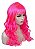 Peruca Cabelo Comprido Encaracolado Pink para Festas - Imagem 1